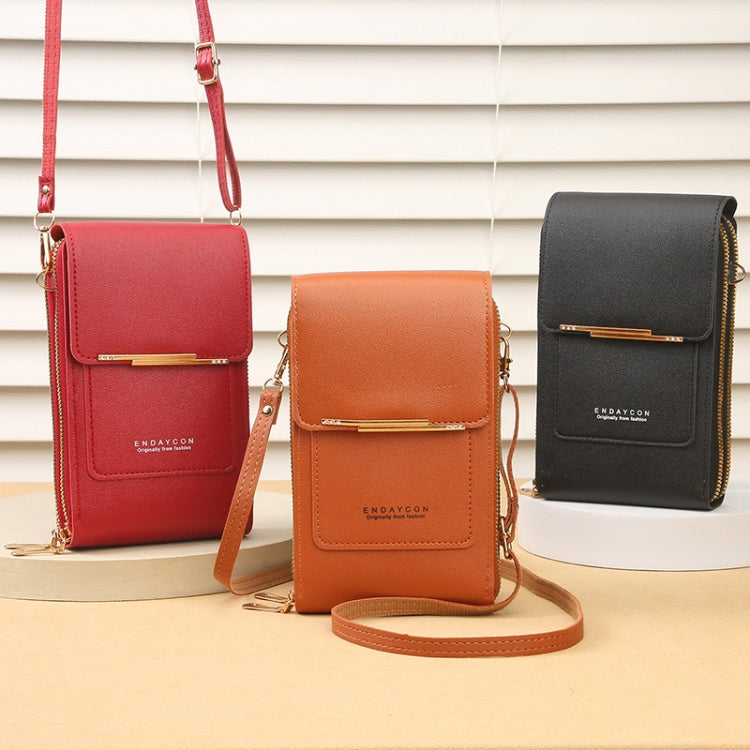 Touch Screen Crossbody Mobile Phone Bag Multifunctional Zipper Coin Purse