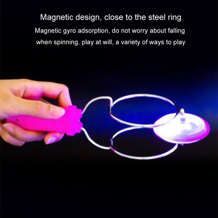 Light-emitting Magnetic Gyro Toys Magic Track Gyro Children Toy Yo-yo Balls - Random Color