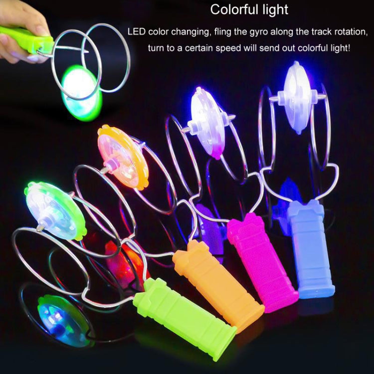 Light-emitting Magnetic Gyro Toys Magic Track Gyro Children Toy Yo-yo Balls - Random Color
