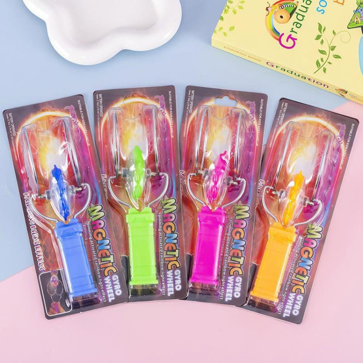 Light-emitting Magnetic Gyro Toys Magic Track Gyro Children Toy Yo-yo Balls - Random Color