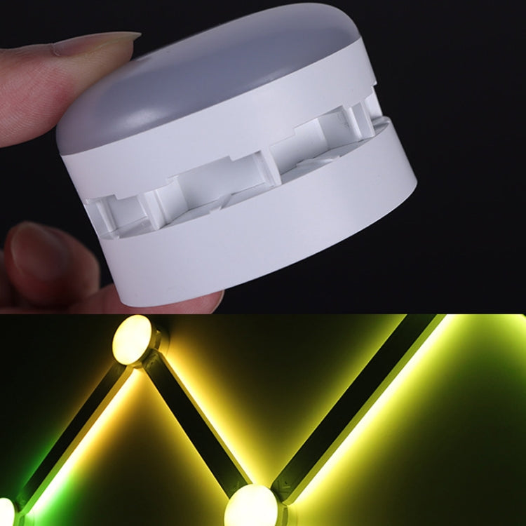 JSK-P30 9 Sections Smart WiFi Bluetooth Splicing Atmosphere Light Sound Control Constellation Light Support Amazon Alexa / Google Assistant / DuerOS EU Plug - White