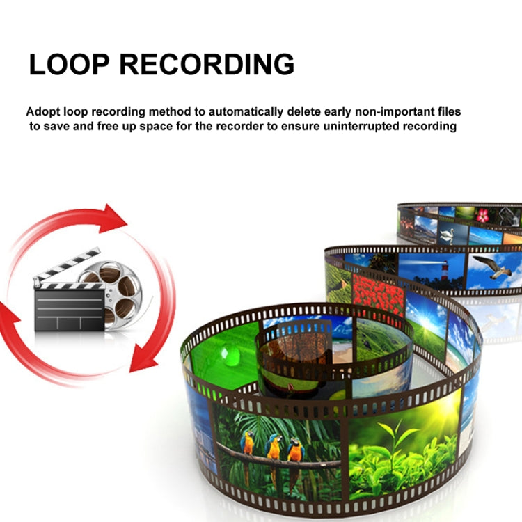 S600 1080P Wifi Dash Cam 170 Degree Wide Angle Lens Hidden Car Driving Recorder - Black