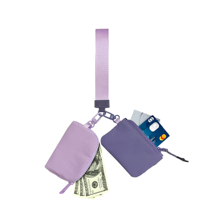 2-in-1 Portable Wrist Bag Card Holder Mini Coin Storage Bag