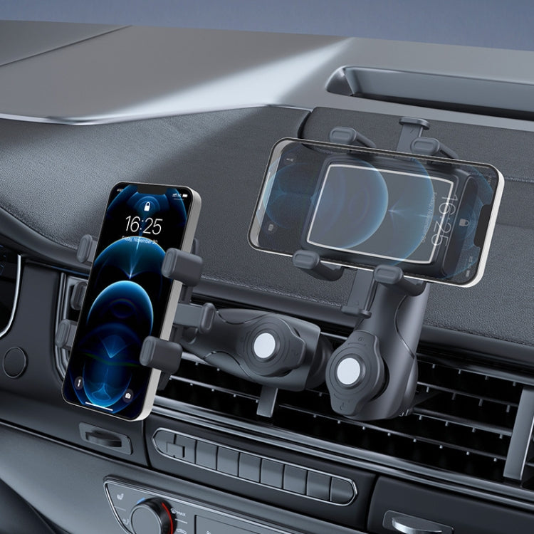 Car Multifunctional 360-degree Rotating Mobile Phone Holder - Air Outlet Model