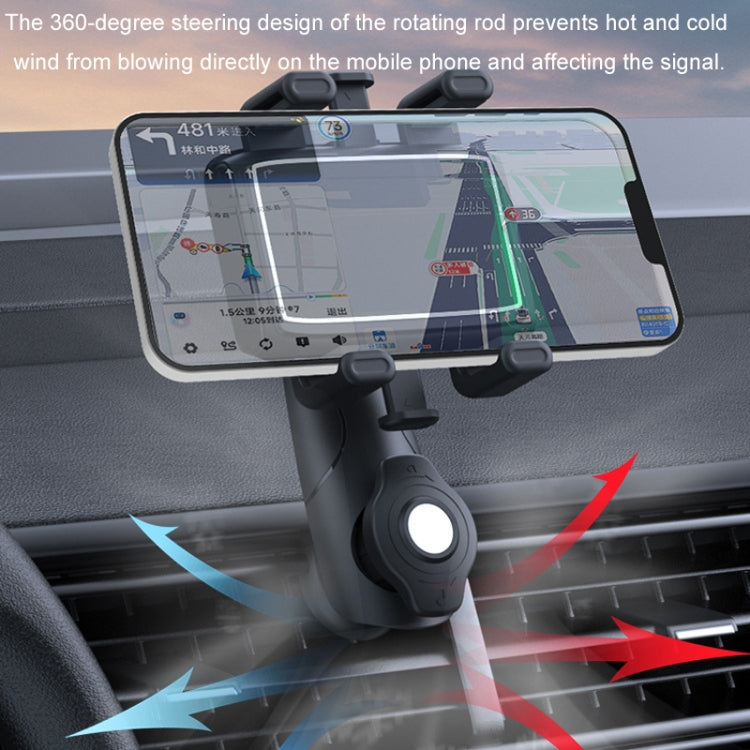 Car Multifunctional 360-degree Rotating Mobile Phone Holder - Air Outlet Model