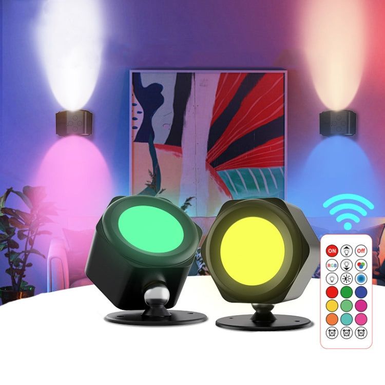 JSK-C38 Rechargeable Double Side Lighted Magnetic Wall Lamp Remote Control Night Light