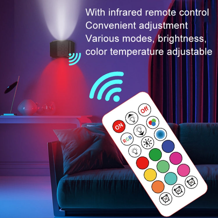 JSK-C38 Rechargeable Double Side Lighted Magnetic Wall Lamp Remote Control Night Light