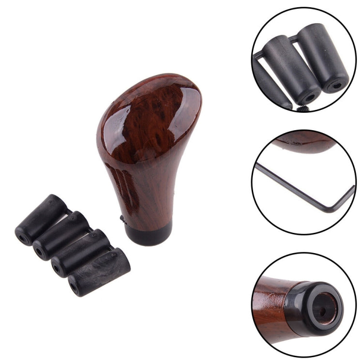 Walnut Car Shift Lever Handle Gear Head - Wood Grain