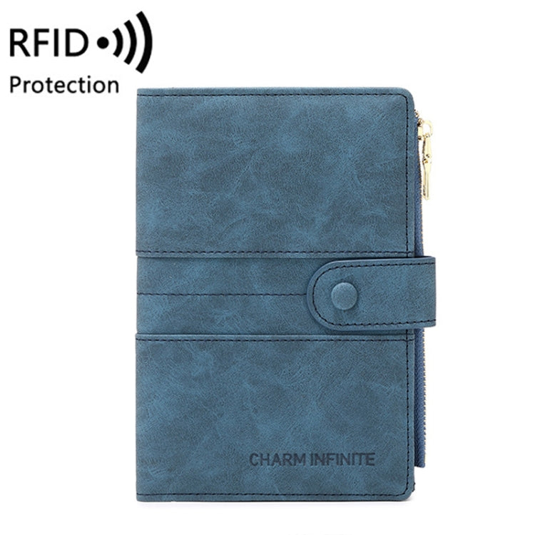 RFID Anti-theft Multi-card Slot Document Bag Multifunctional Zipper Travel Passport Bag