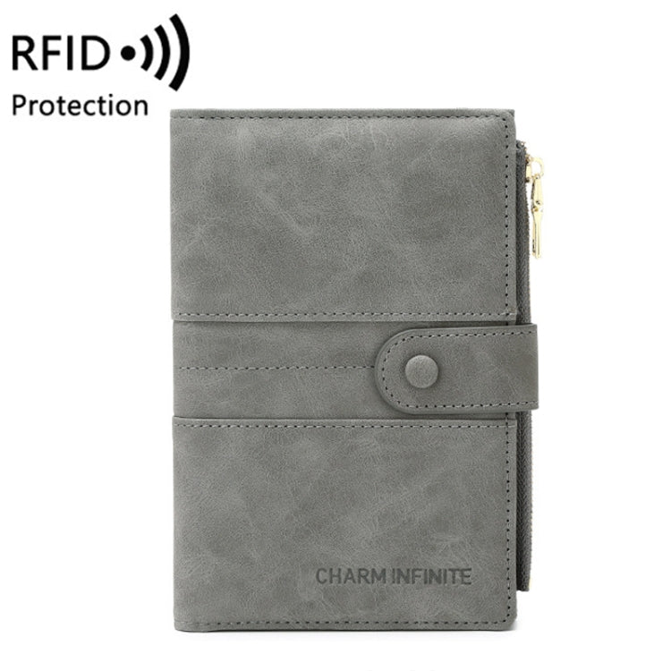 RFID Anti-theft Multi-card Slot Document Bag Multifunctional Zipper Travel Passport Bag