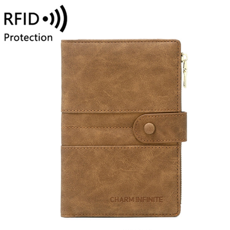 RFID Anti-theft Multi-card Slot Document Bag Multifunctional Zipper Travel Passport Bag