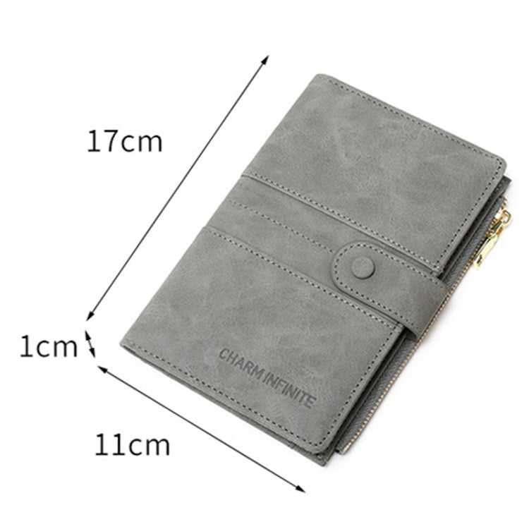 RFID Anti-theft Multi-card Slot Document Bag Multifunctional Zipper Travel Passport Bag