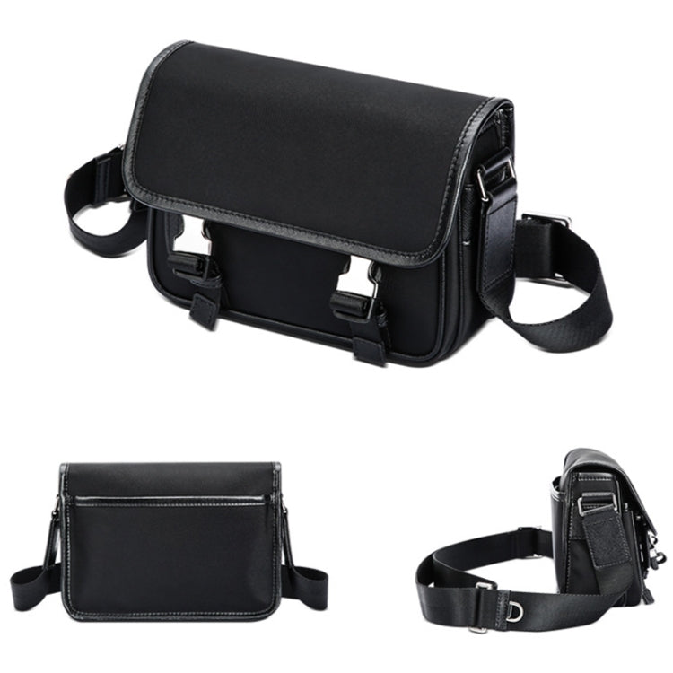 Bopai 11-69231 Multifunctional Leisure Commuting Waterproof Crossbody Shoulder Bag - Black