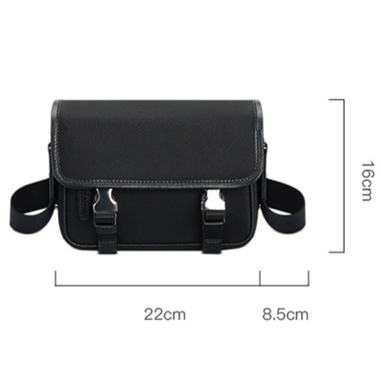 Bopai 11-69231 Multifunctional Leisure Commuting Waterproof Crossbody Shoulder Bag - Black