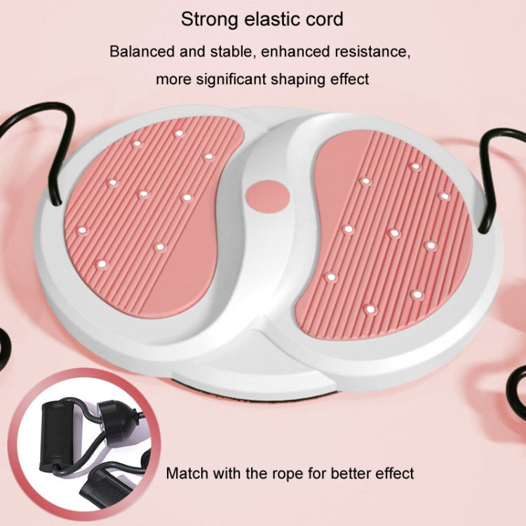 Mute Waist Twisting Disk Home Magnets Exercise Waist Sports Fitness Equipment, Color: With Pull Rope Purple