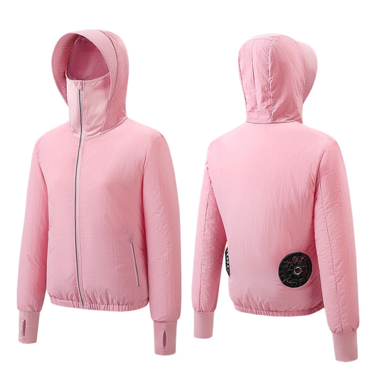 Women Summer Cooling Air-conditioning Clothes Jacket Include 2 5V Portable Fans, Size: L
