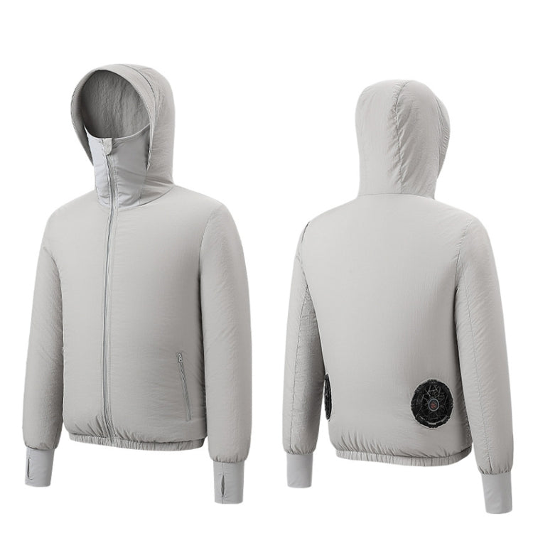 Men Summer Cooling Air-Conditioning Clothes Jacket Include 2 5V Portable Fans, Size: XL