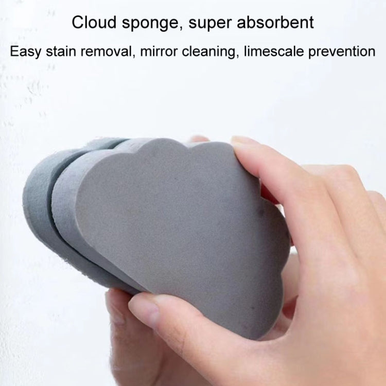 Clouds Type Absorbent Sponge Cleaner Bathroom Washbasin Limescale Preventive Cleaning Brush - Gray