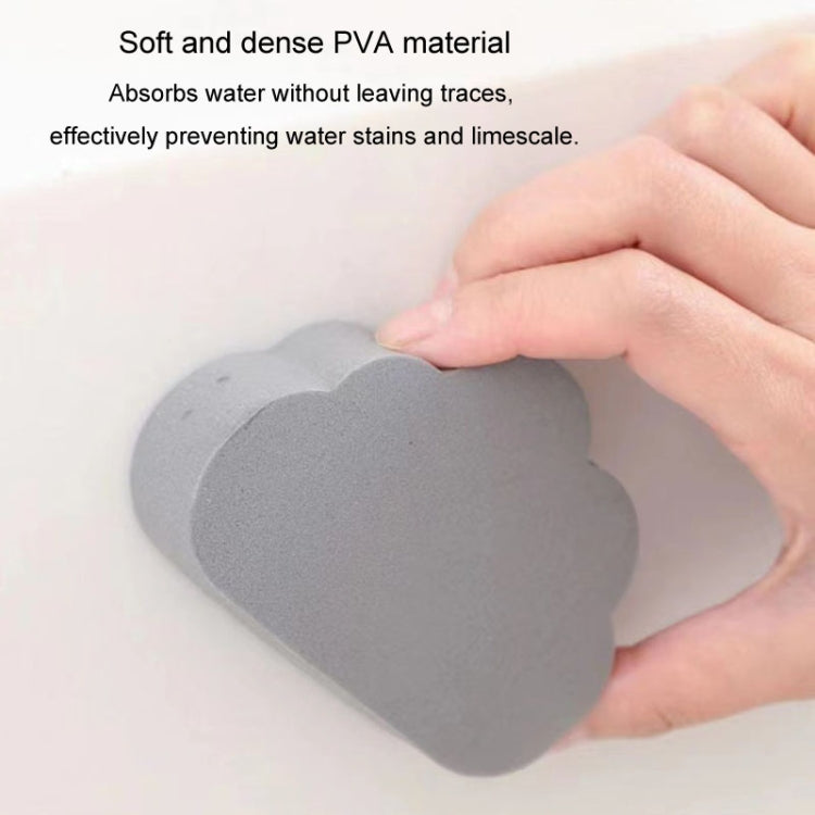 Clouds Type Absorbent Sponge Cleaner Bathroom Washbasin Limescale Preventive Cleaning Brush - Gray