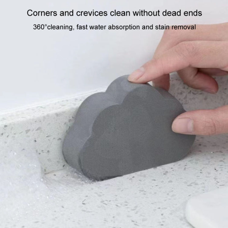 Clouds Type Absorbent Sponge Cleaner Bathroom Washbasin Limescale Preventive Cleaning Brush - Gray