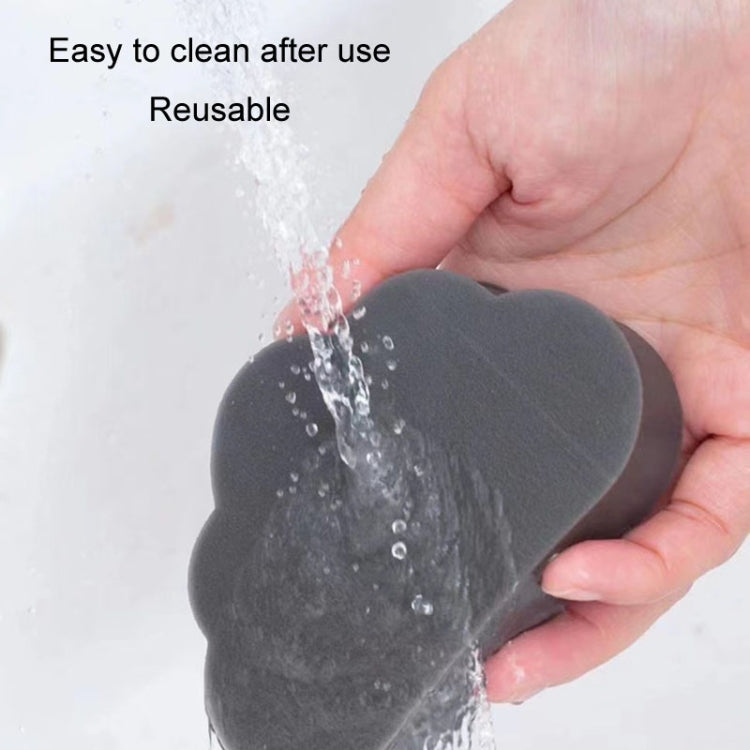 Clouds Type Absorbent Sponge Cleaner Bathroom Washbasin Limescale Preventive Cleaning Brush - Gray