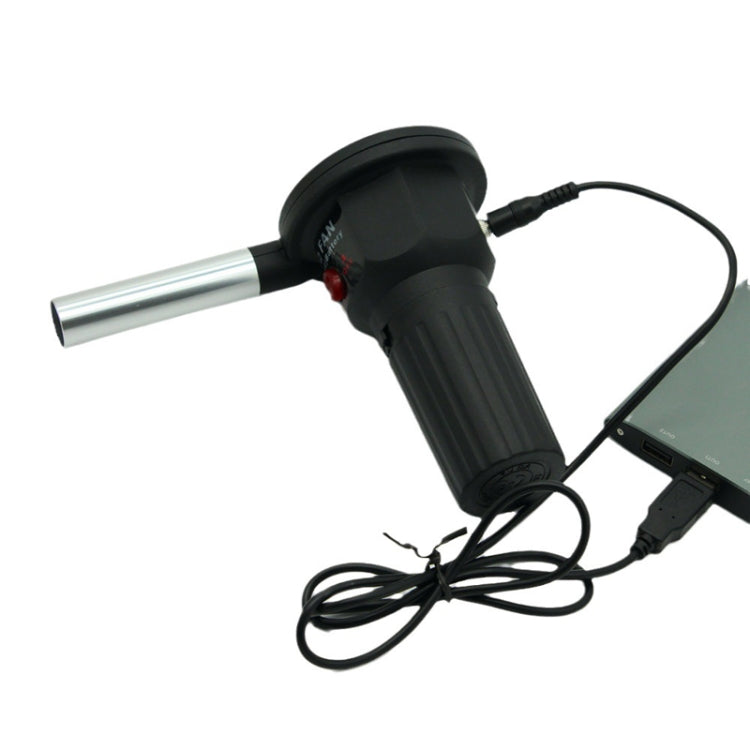 5V DC Grill Blower Outdoor Barbecue Accessories With USB Cable - Black