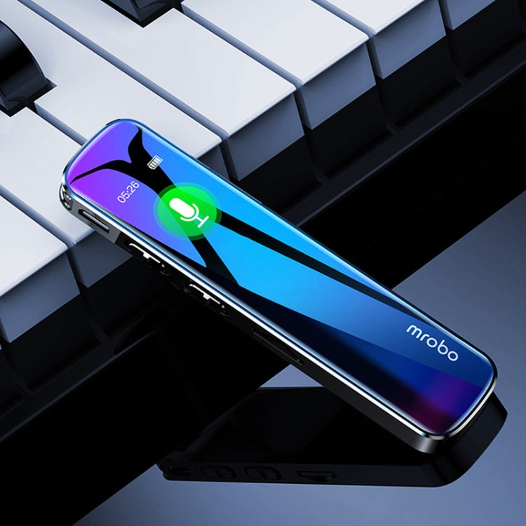 Mrobo RV-19 0.96-inch HD Screen 3D Noise Reduction Recording Pen Music Player, Capacity: 32GB - Black