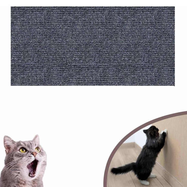 40 x 100cm Trimmable Self-Adhesive Cat Scratching Mat DIY Climbing Cat Scratcher