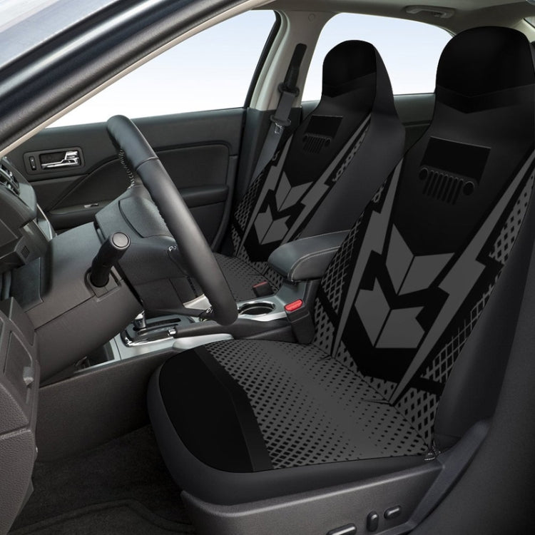Car Universal Printed Seat Protector Automobile Decoration Supplies - Black