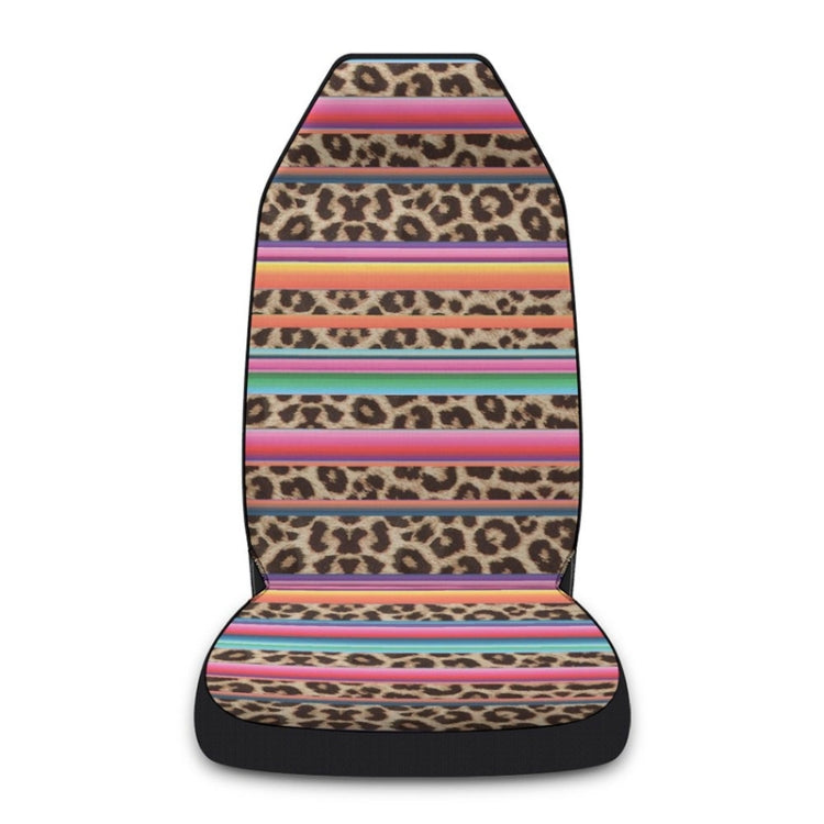 Car Universal Printed Seat Protector Automobile Decoration Supplies, Style: Colorful Leopard Pattern