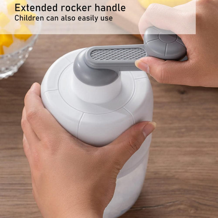 Small Manual Shaved Ice Machine DIY Home Smoothie Maker - White With 1 Mold
