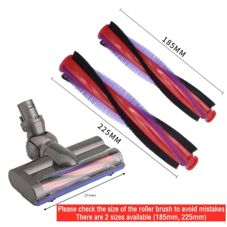 For Dyson V6 DC59 DC62 SV03 Vacuum Cleaner Brush Head Roller Bar, Spec: End Cap