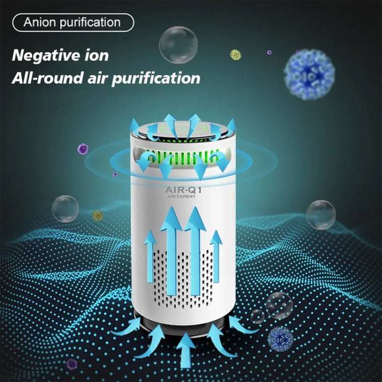 Car Negative Ion Air Purifier Odor Removal Aromatherapy