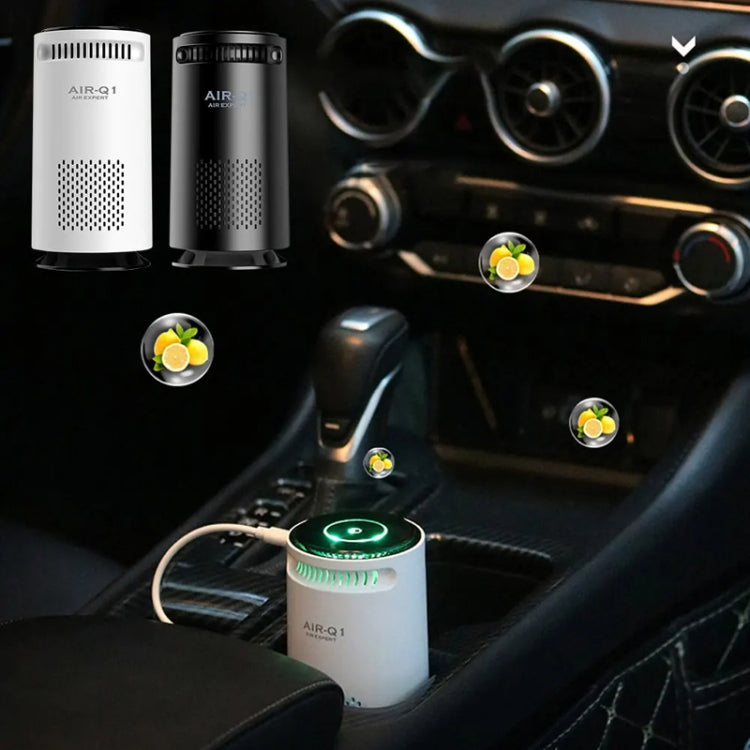 Car Negative Ion Air Purifier Odor Removal Aromatherapy