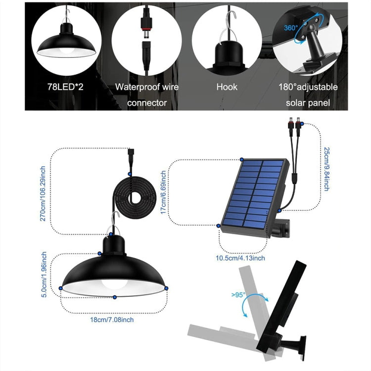 IP65 Waterproof Outdoor Solar LED Bulb Chandelier Indoor Lights, Spec: Single White Light no Remote