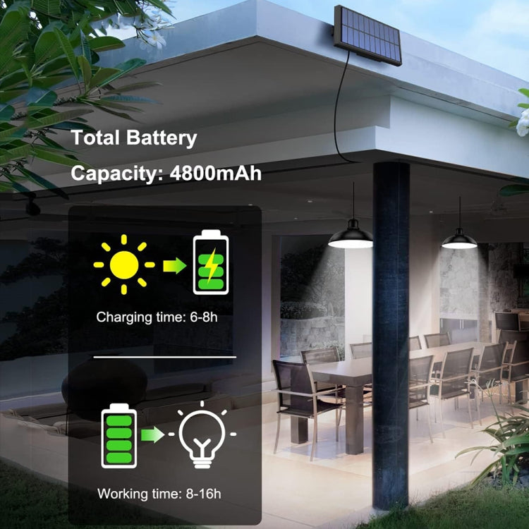 IP65 Waterproof Outdoor Solar LED Bulb Chandelier Indoor Lights, Spec: Single White Light no Remote