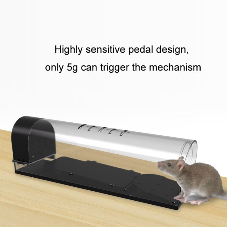 Household Transparent Plastic Highly Sensitive Automatic Pedal Mousetrap - SJZ034