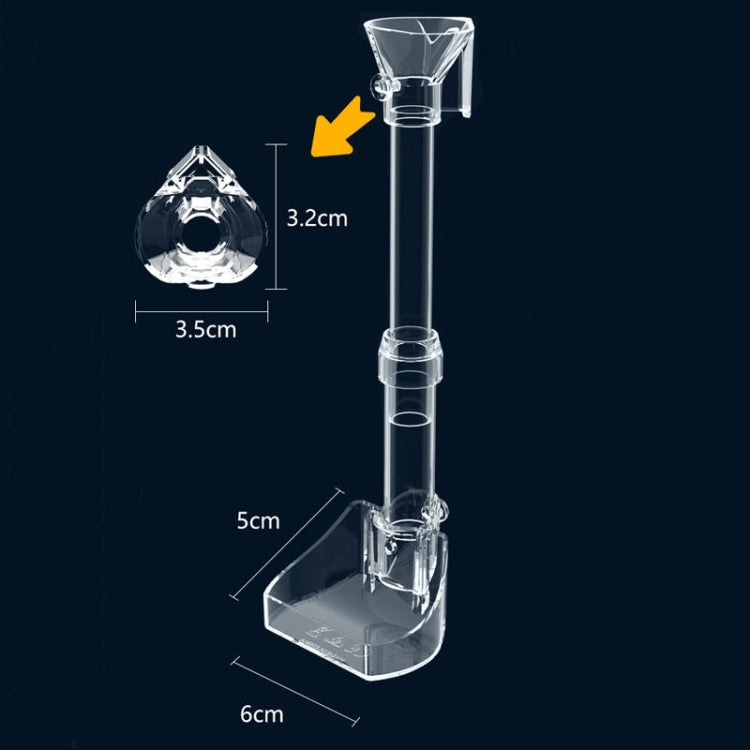 20-32cm Fish Tank Feeding Tube Acrylic Feeder Small Fish Feeding Tube