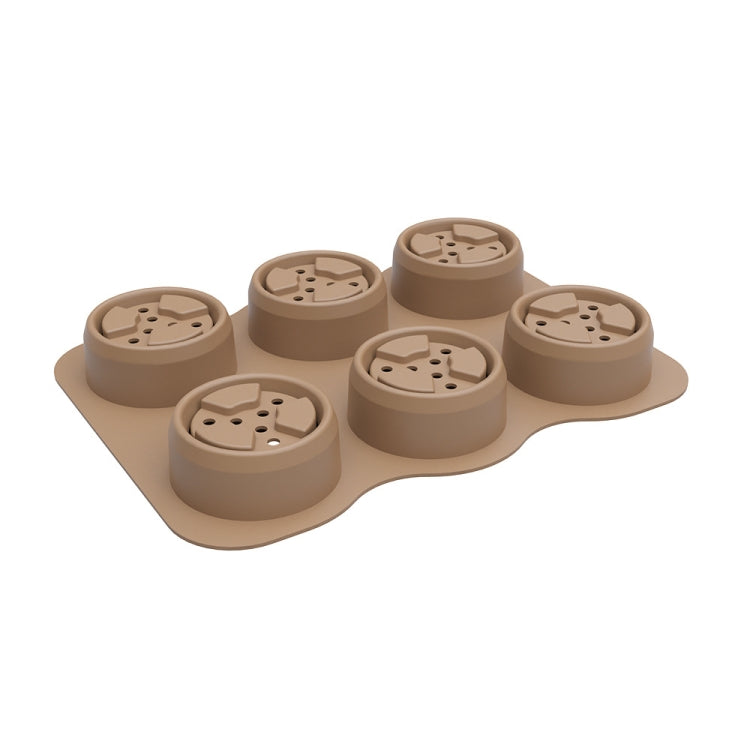 6 Holes Nursery Box Small Vegetable Flower Plant Breathable Growing Tray Silicone Folding Nursery Pot