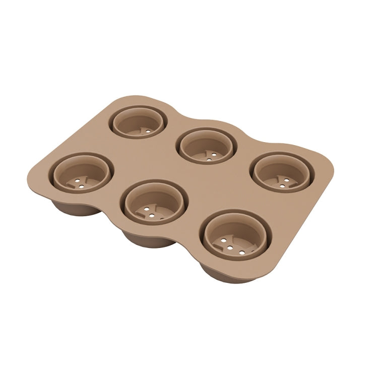 6 Holes Nursery Box Small Vegetable Flower Plant Breathable Growing Tray Silicone Folding Nursery Pot