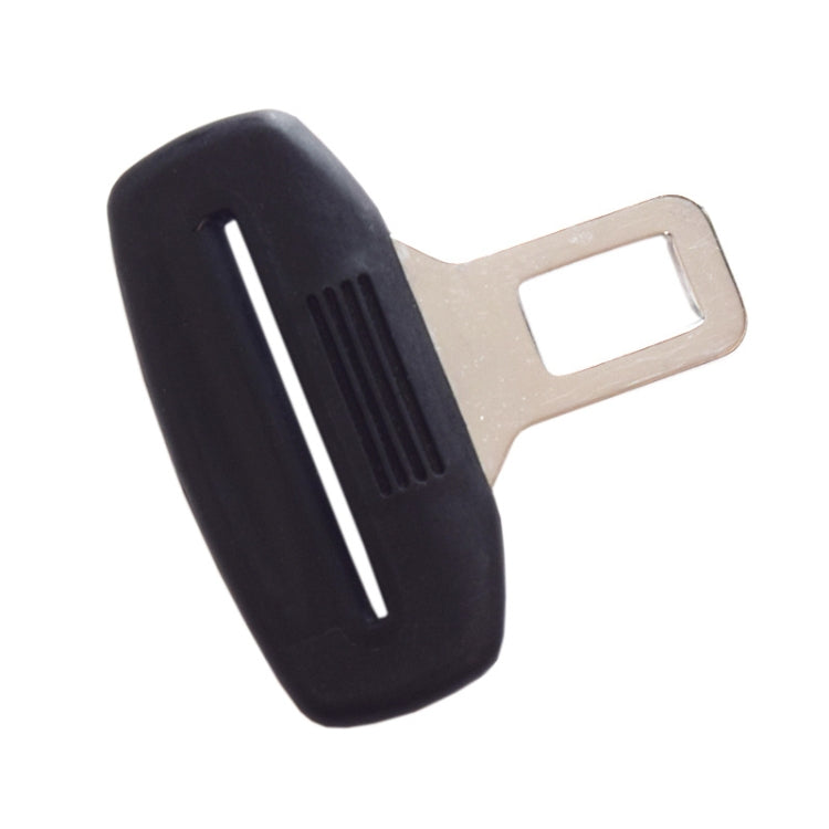 Car Seat Belt 2.1 Curved Lock Tongue Male Buckle Accessories - Black