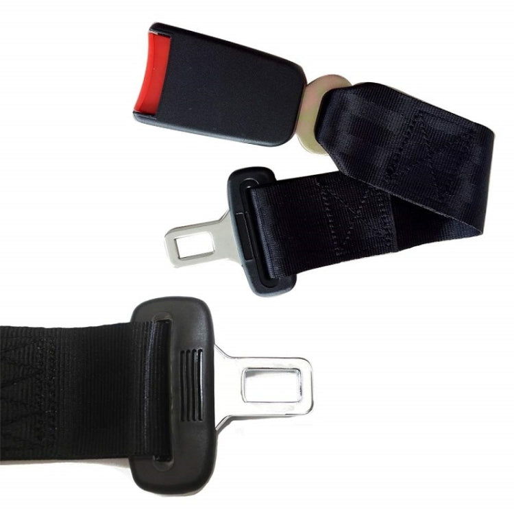 Car Seat Belt 2.1 Curved Lock Tongue Male Buckle Accessories - Black