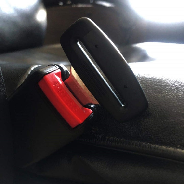 Car Seat Belt 2.1 Curved Lock Tongue Male Buckle Accessories - Black