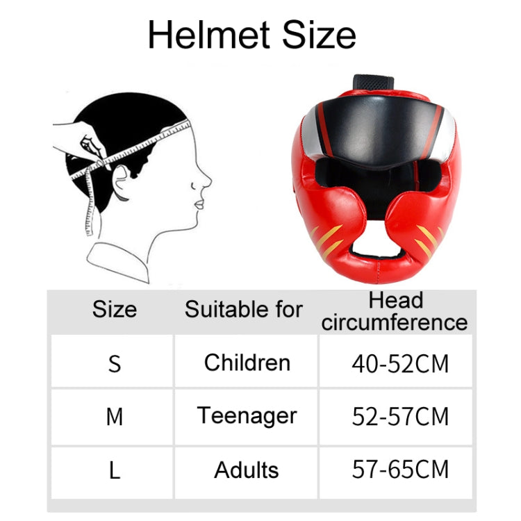 Sparring Boxing Helmet Thai Combat Competition Heads Protection Cover, Size: S