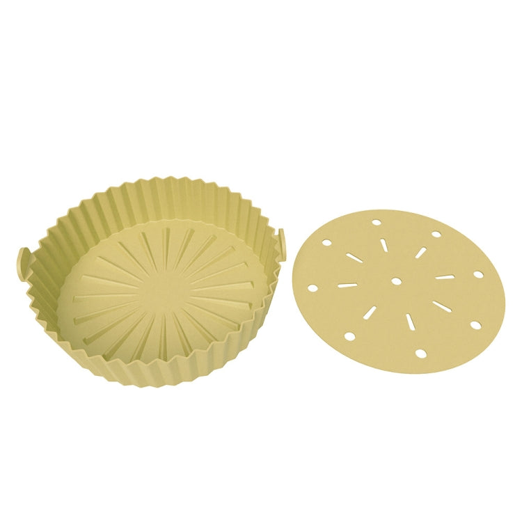 Double-layer Large Size for 8.5-10 inch Air Fryer Silicone Insulated Liner Baking Pan Thickened Cake Molds