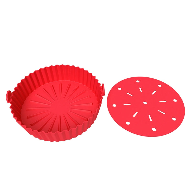 Double-layer Large Size for 8.5-10 inch Air Fryer Silicone Insulated Liner Baking Pan Thickened Cake Molds
