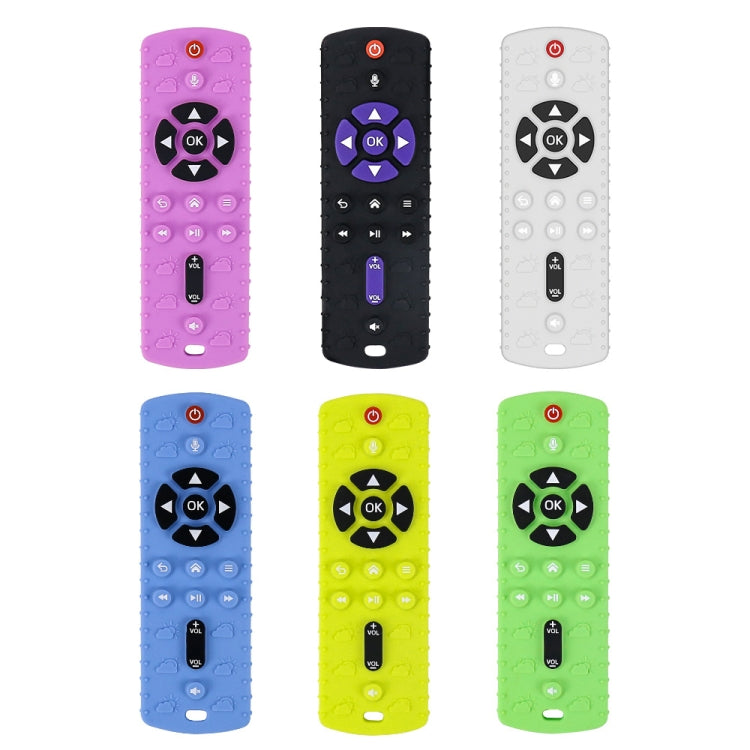 Baby Simulation Silicone Remote Control Can Press Tooth Glue Preventing Eating Hands Teething Stick, Color: 2nd Generation Blue