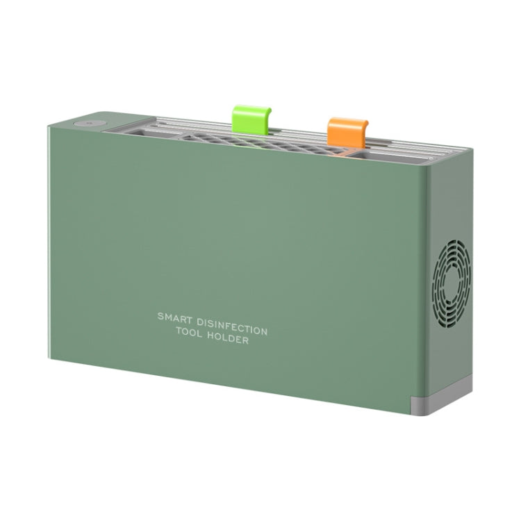 UV Disinfection Drying Knife Chopsticks Storage Holder With Cutting Board Green