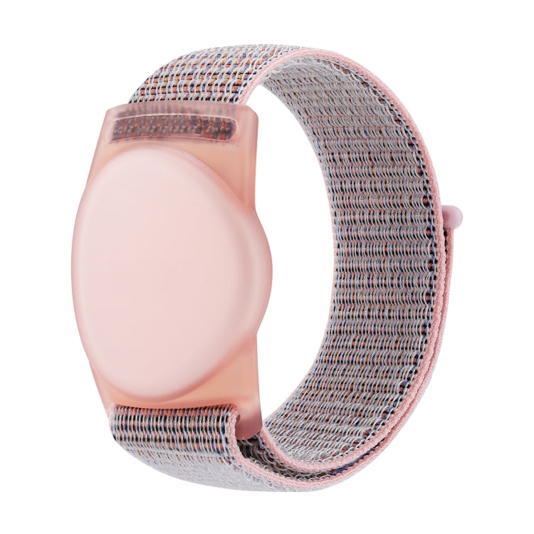 For Huawei Tag Tracker Nylon Loop Watchband Protective Case 220mm - Pink Sand