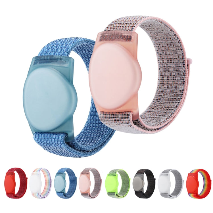 For Huawei Tag Tracker Nylon Loop Watchband Protective Case 220mm - Pink Sand